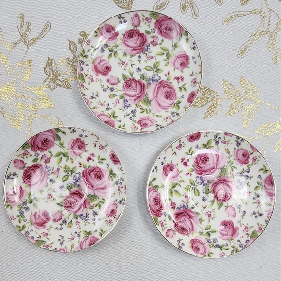 Kitchen Vintage Grace China Teaware Porcelain Rose Chintz Tea Cup And